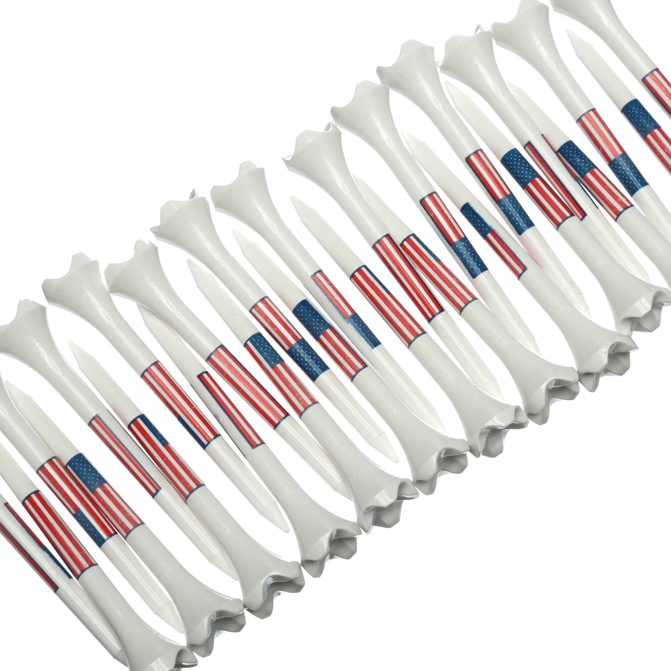 AMERICAN FLAG Golf Tee, 2.75", 25 Count