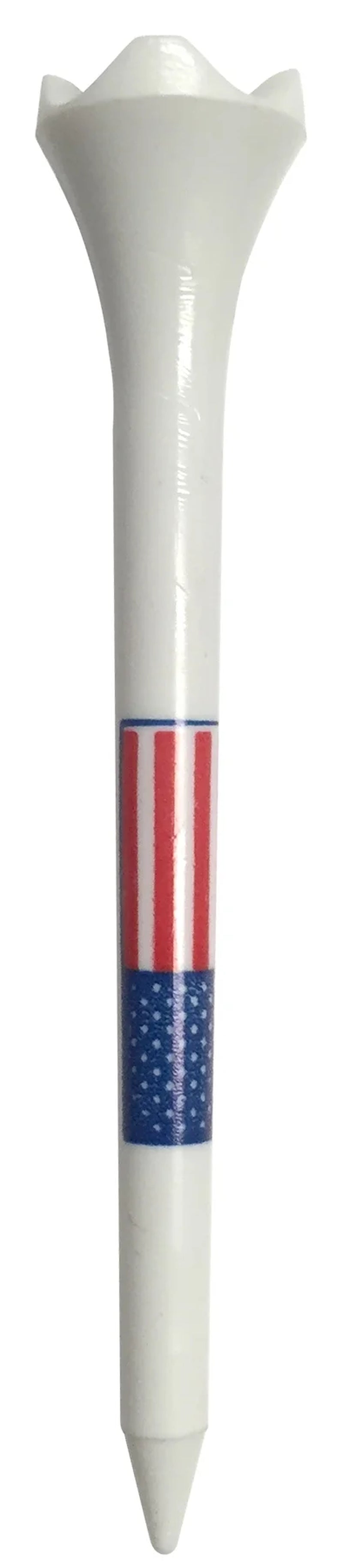 AMERICAN FLAG Golf Tee, 2.75", 25 Count