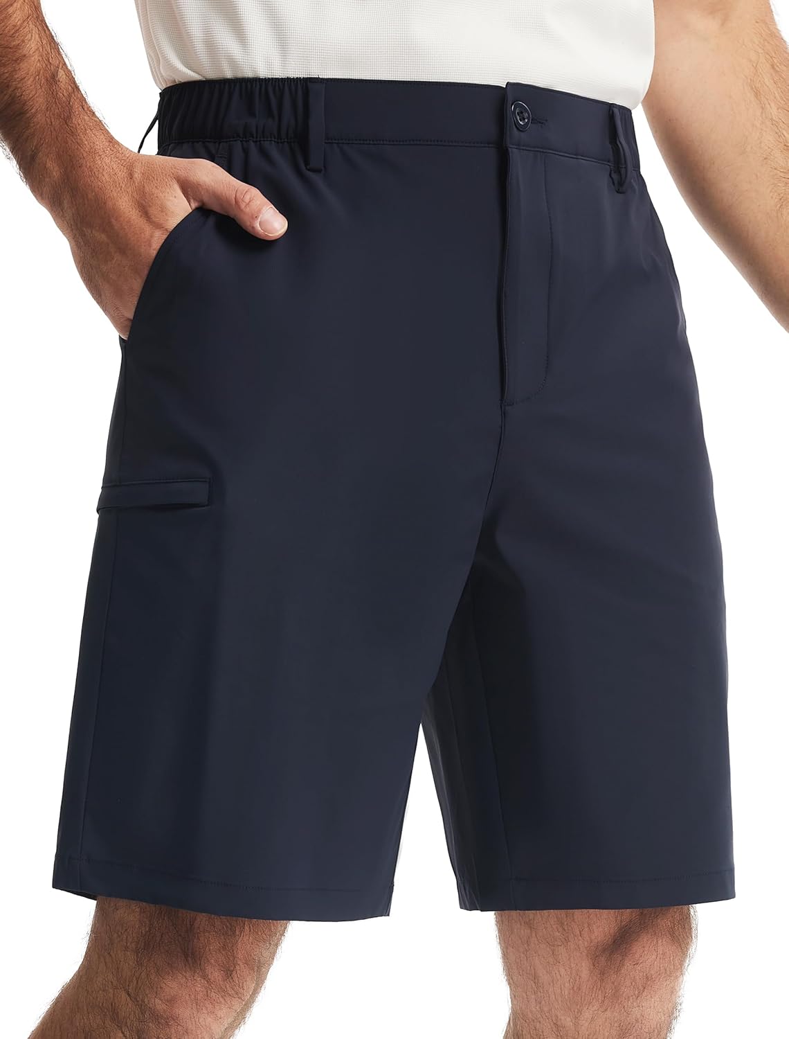 Quick Dry Dress Shorts w/Zipper Pocket 