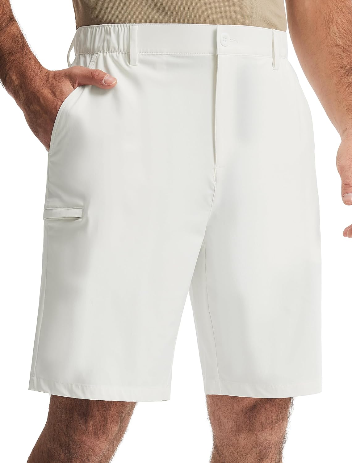 Quick Dry Dress Shorts w/Zipper Pocket 