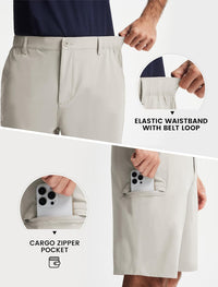 Quick Dry Dress Shorts w/Zipper Pocket