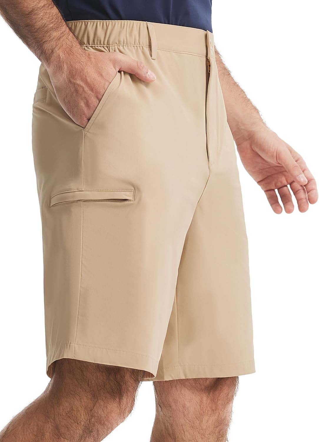 Quick Dry Dress Shorts w/Zipper Pocket 