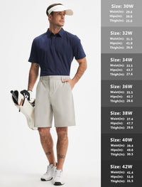 Quick Dry Dress Shorts w/Zipper Pocket
