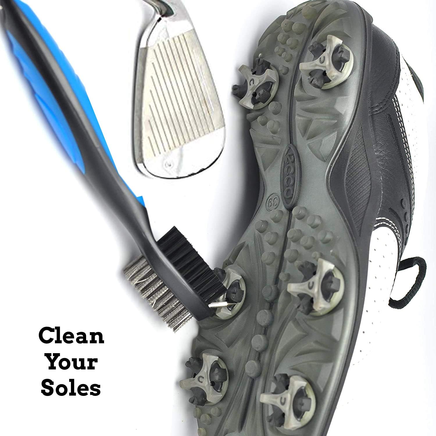 Golf Towel, Brush Tool Kit with Club Groove Cleaner + Golf Divot Tool 