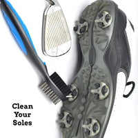 Golf Towel, Brush Tool Kit with Club Groove Cleaner + Golf Divot Tool