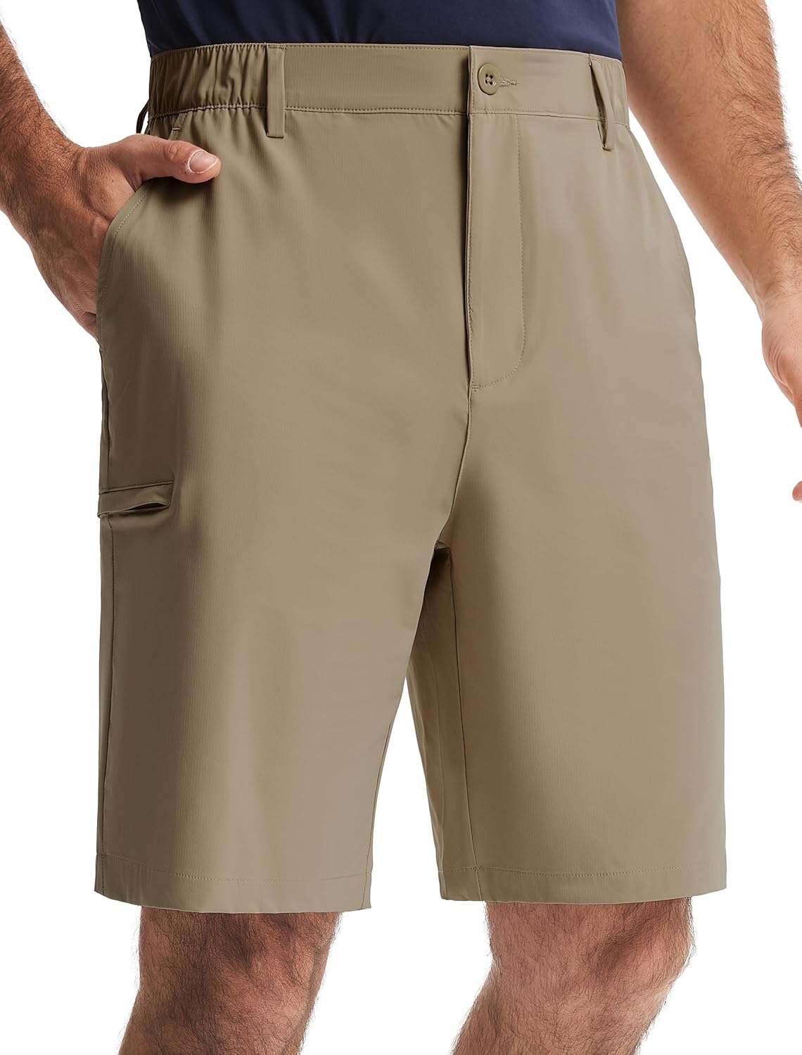 Quick Dry Dress Shorts w/Zipper Pocket 