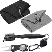 The All Inclusive - Towel, Golf Club, Divot tool set